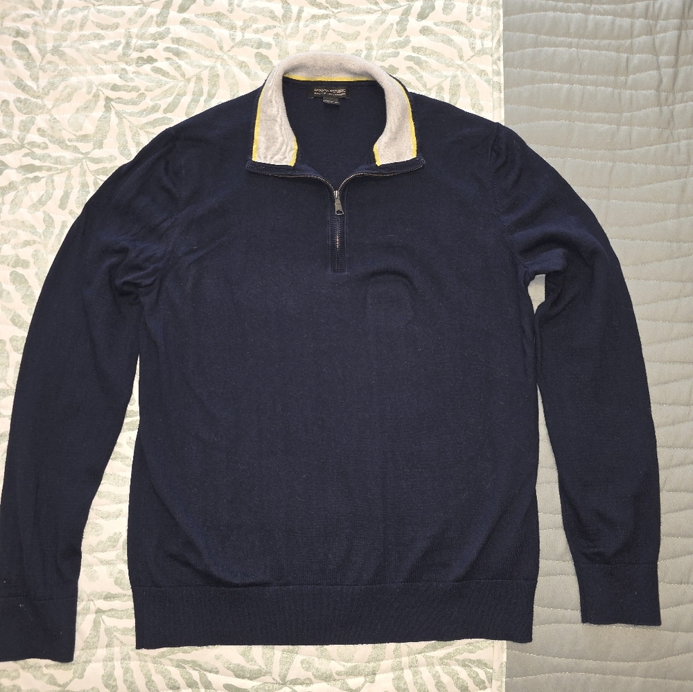 Men's Banana Republic Pima Cashmere Navy Sweater